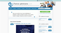 Desktop Screenshot of france-petitions.com