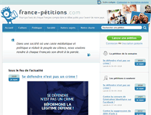 Tablet Screenshot of france-petitions.com